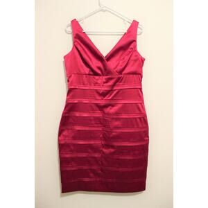 American Living Dress Pink Sleeveless V Neck Dress Size 12 PRE-OWNED